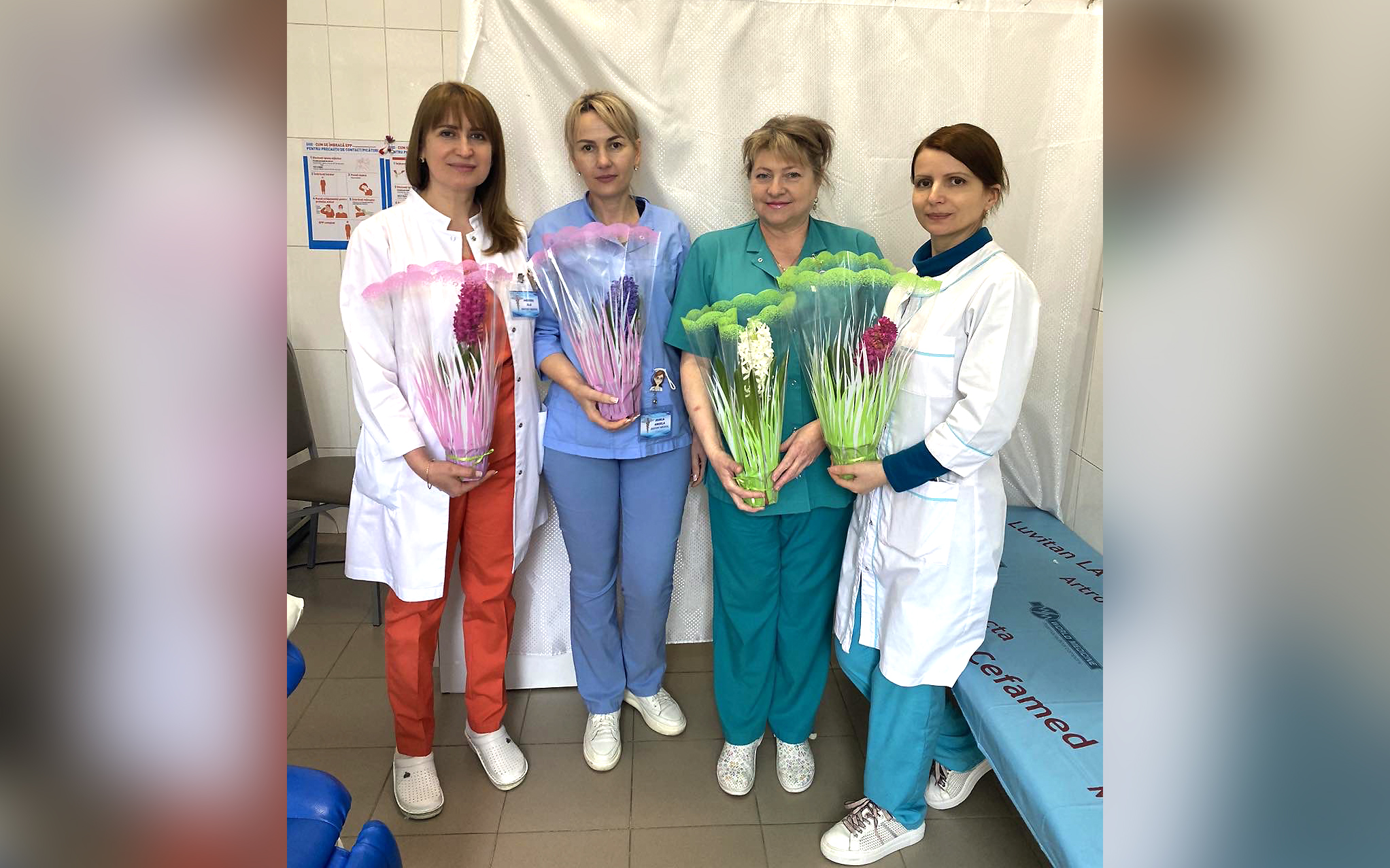  Cu prilejul de 8 martie 2023 - Comitetul Sindical a felicitat toate doamnele din cadrul IMSP AMT Ciocana