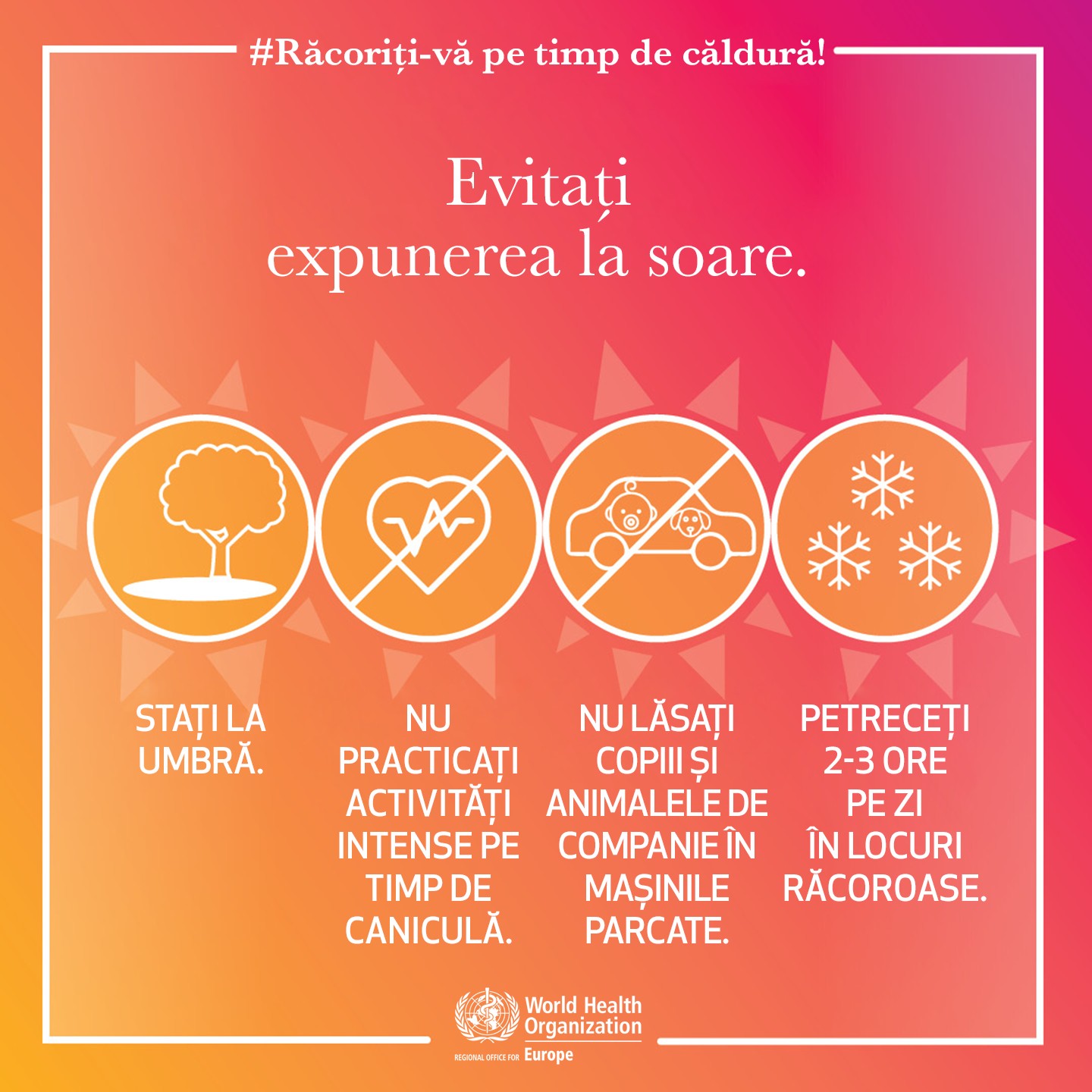 Cod rosu de caniculă - urmați recomandarile pentru a reduce efectele negative ale caniculei asupra sănătății