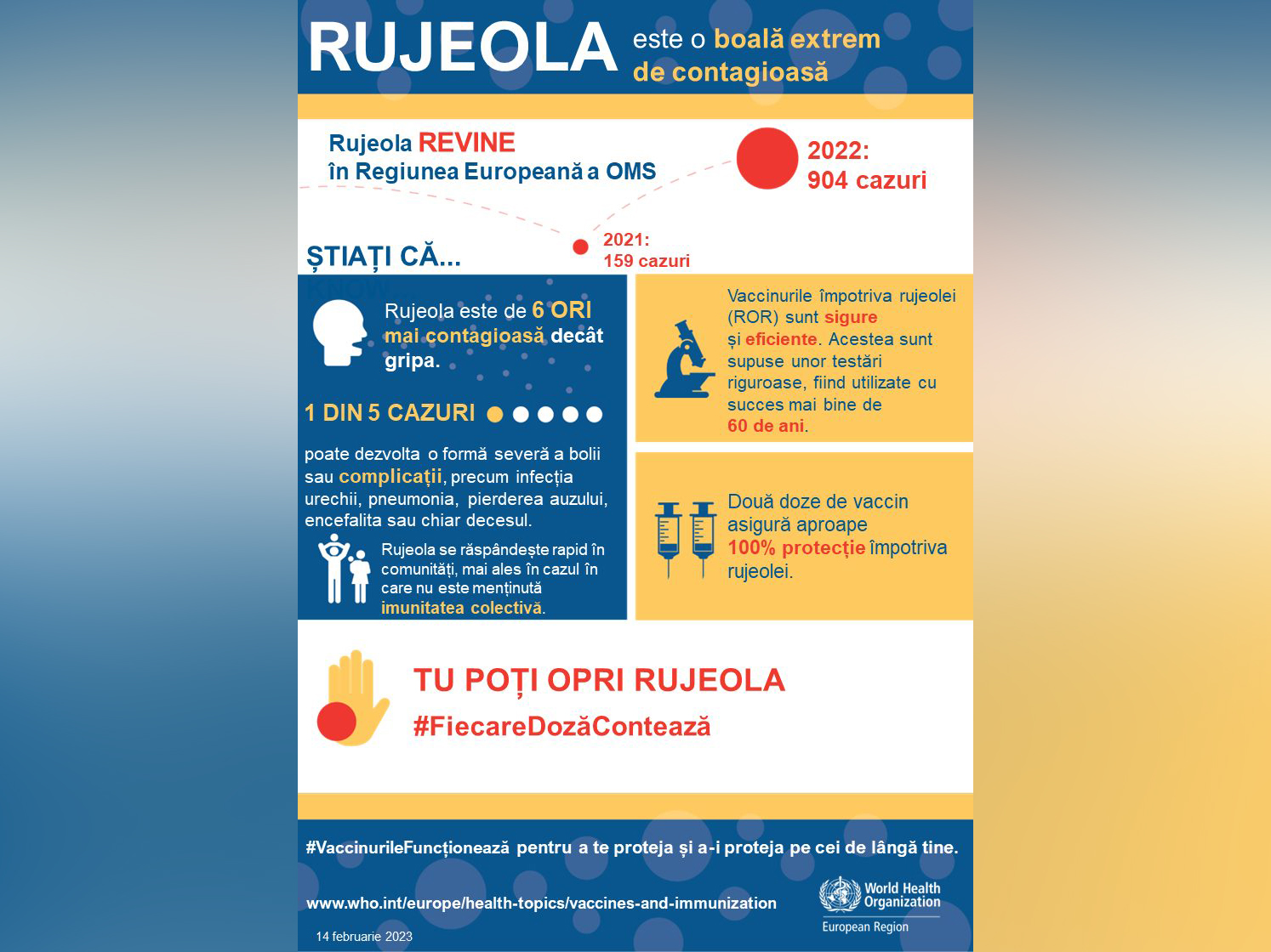 Rujeola este considerată o infecție extrem de contagioasă