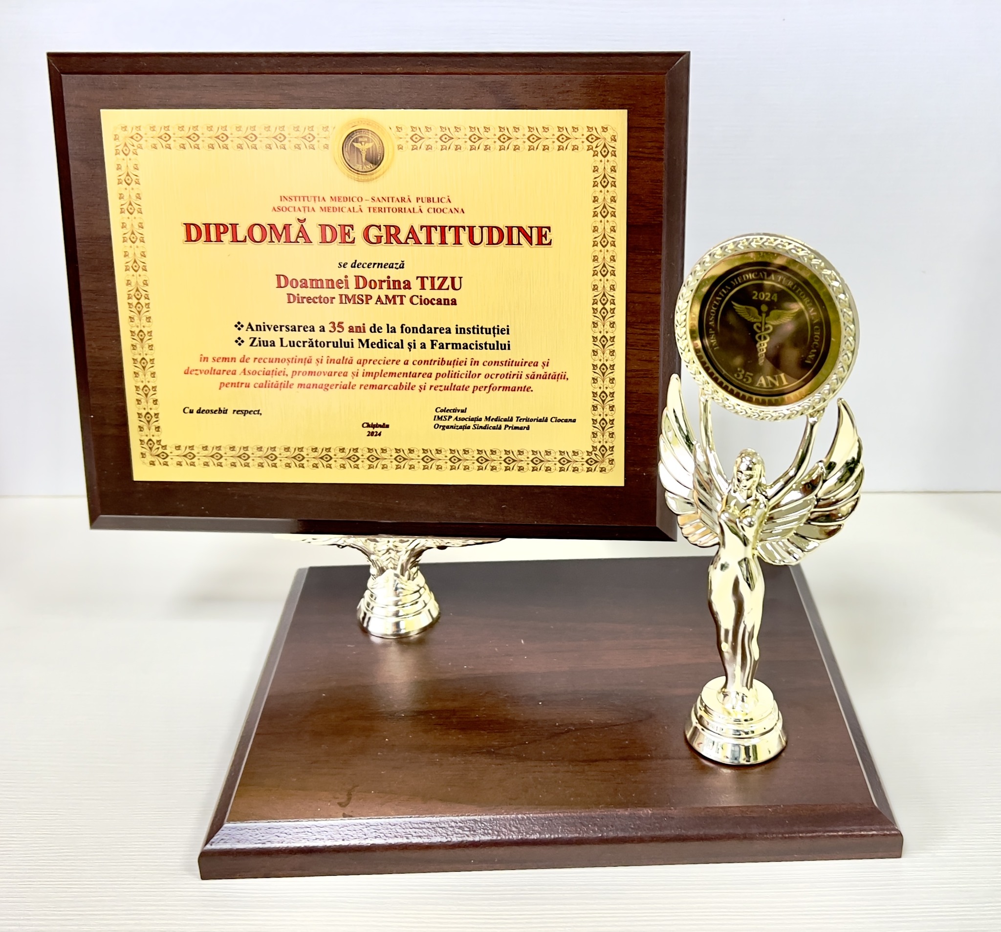 35 ani de la fondarea instituției, în context cu sărbătoarea profesională - Ziua Lucrătorului Medical și a Farmacistului, Instituția Medico-Sanitară Publică Asociația Medicală Teritorială Ciocana a organizat un eveniment festiv