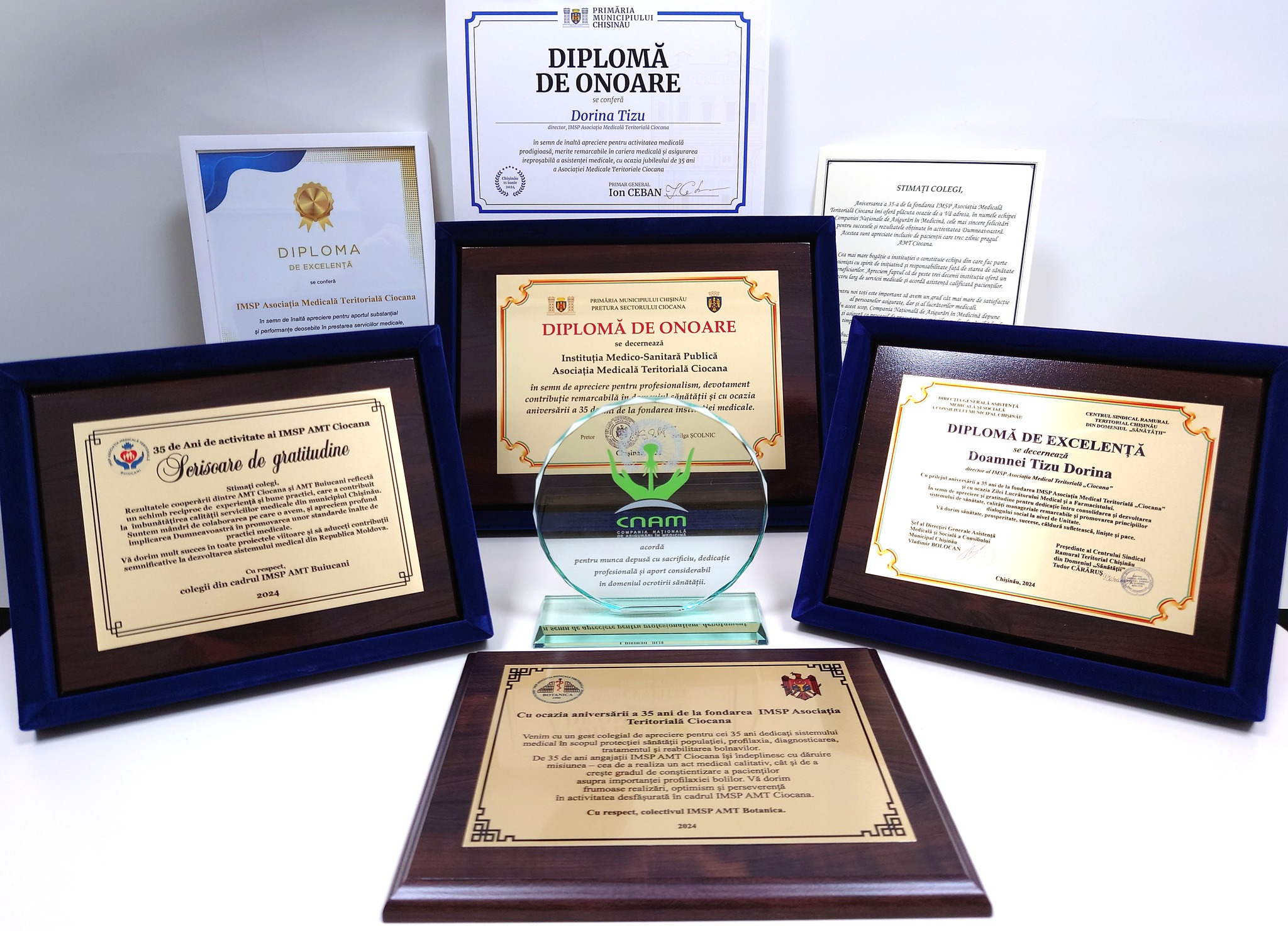 35 ani de la fondarea instituției, în context cu sărbătoarea profesională - Ziua Lucrătorului Medical și a Farmacistului, Instituția Medico-Sanitară Publică Asociația Medicală Teritorială Ciocana a organizat un eveniment festiv