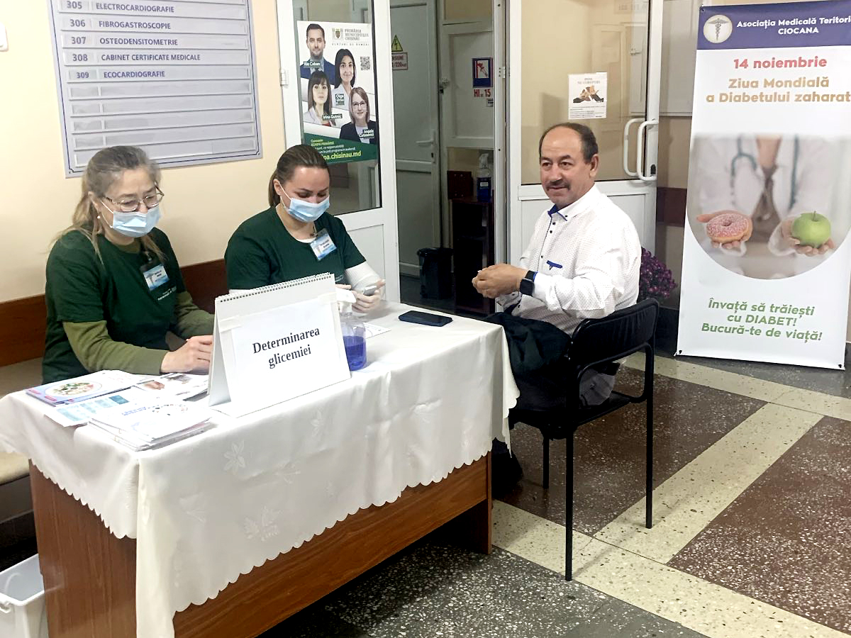 Ziua Mondială a Diabetului 2024 în cadrul IMSP AMT Ciocana