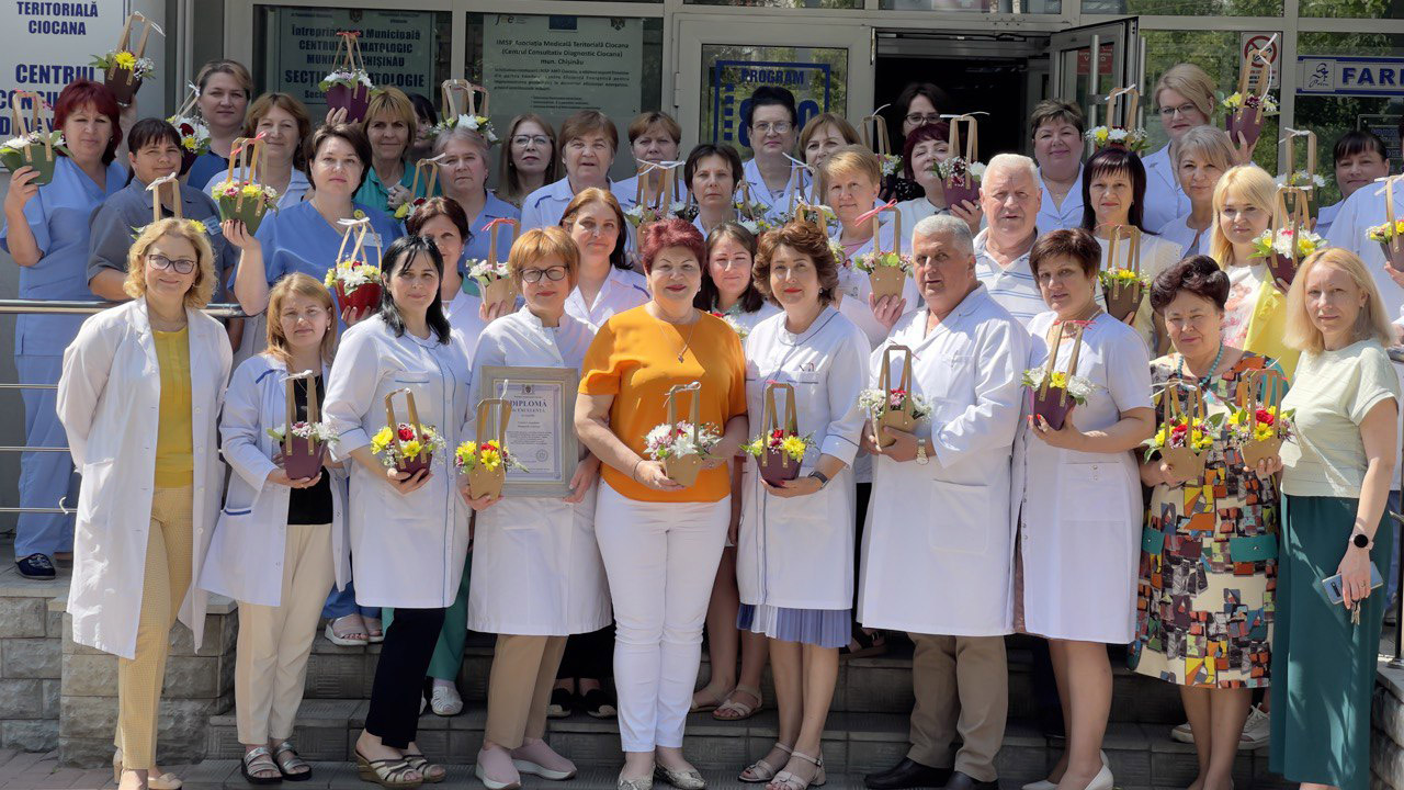 Recunoștință și apreciere pentru echipa IMSP Asociația Teritorială Ciocan de Ziua Lucrătorului Medical și Farmacistului 2022