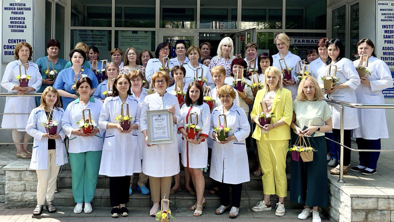 Recunoștință și apreciere pentru echipa IMSP Asociația Teritorială Ciocan de Ziua Lucrătorului Medical și Farmacistului 2022