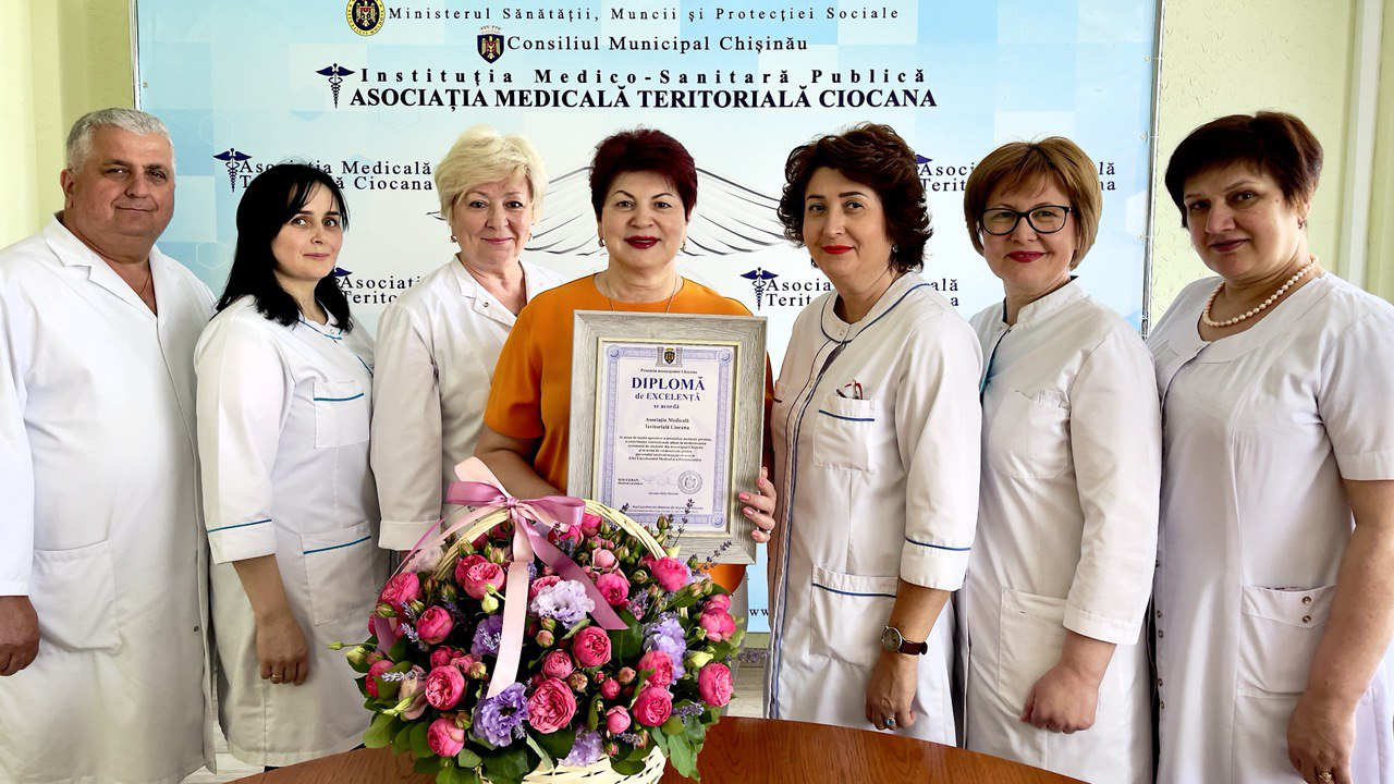 Recunoștință și apreciere pentru echipa IMSP Asociația Teritorială Ciocan de Ziua Lucrătorului Medical și Farmacistului 2022