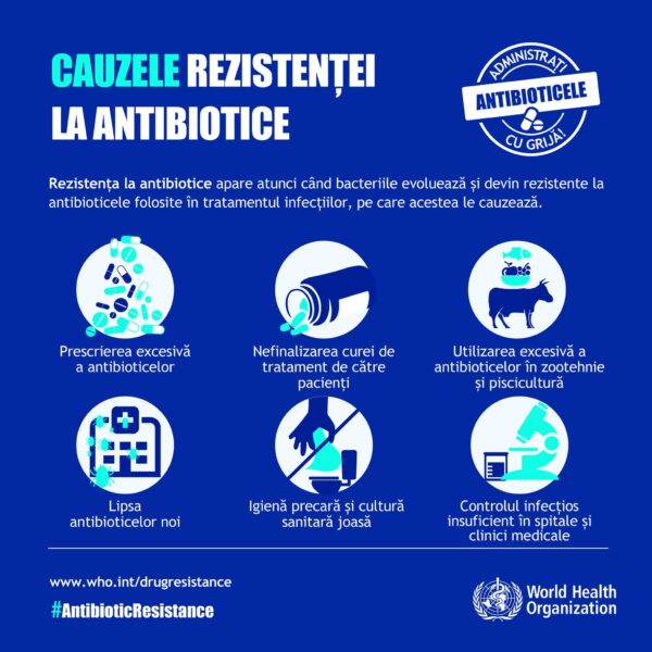poster cauzele rezistantei la antibiotice