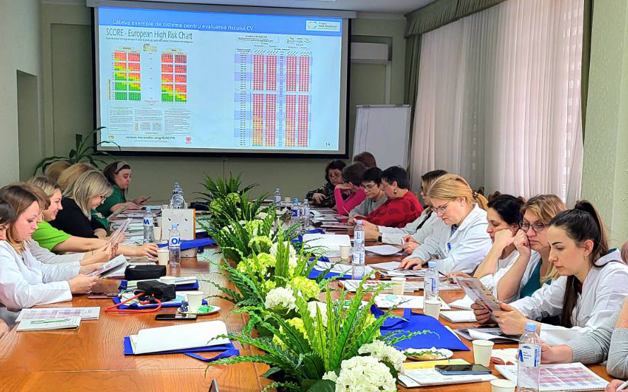 Atelier de instruire la locul de munca privind aplicarea Pachetului de interventii esentiale in bolile netransmisibile