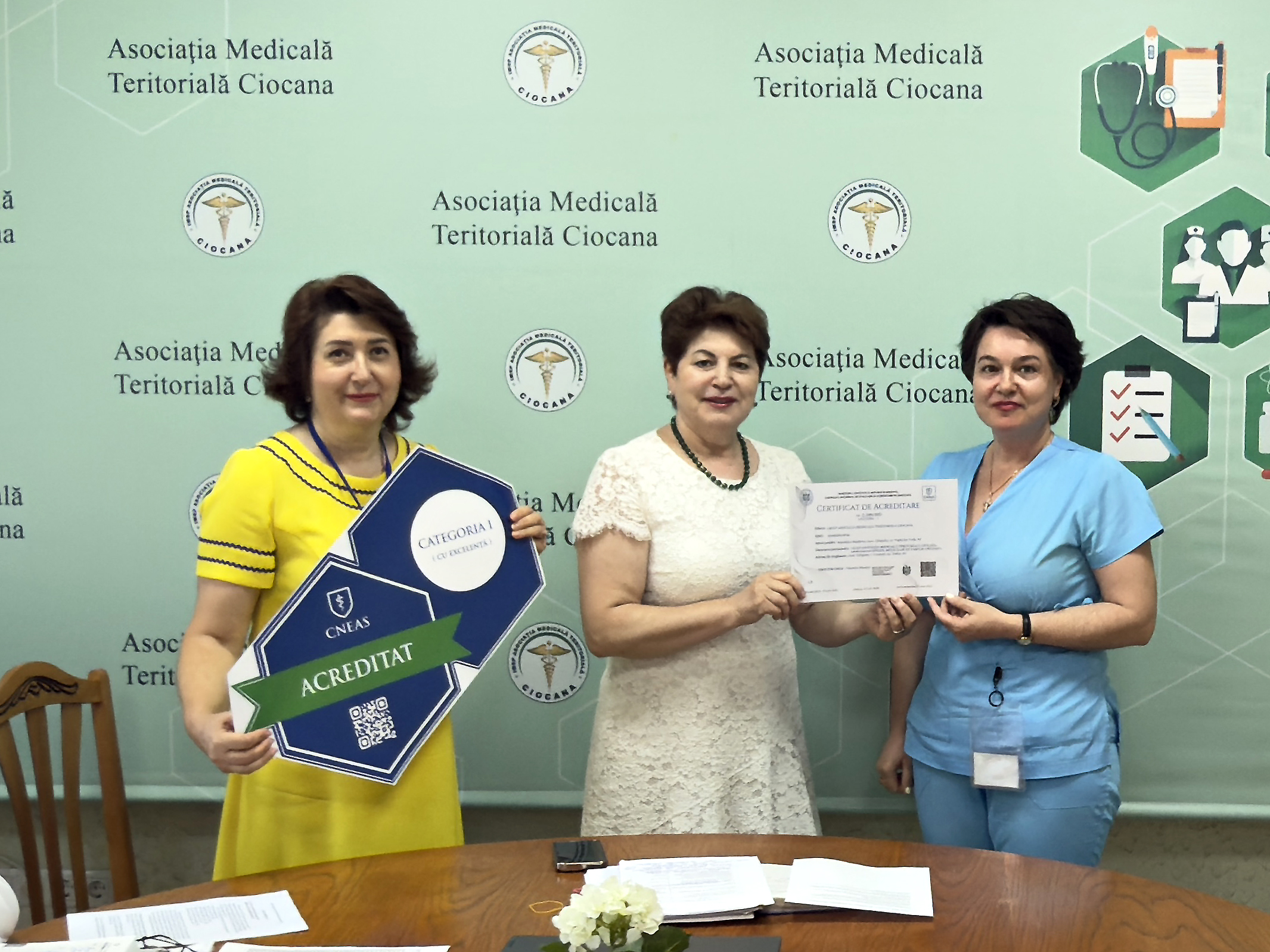 rezultatul procedurii de evaluare și acreditare în sănătate